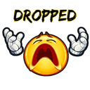 Dropped catch cricket sticker