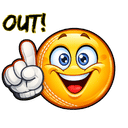 Out cricket sticker